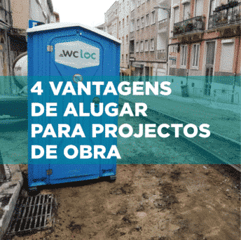 4 vantagens de alugar sanitas portáteis para projetos de obras