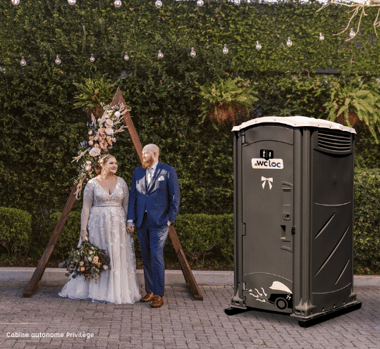 location cabine wc mariage