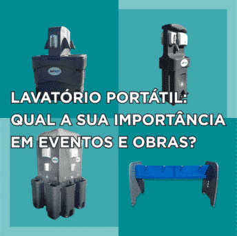 Lavatório portátil: Um essencial para eventos e obras!