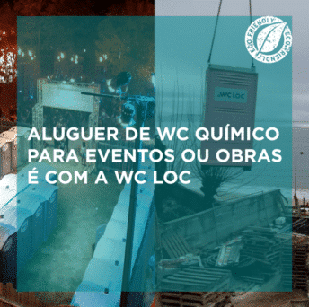 Aluguer de WC químico para eventos ou obras é com a Wc Loc
