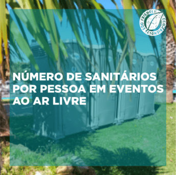 NÚMERO DE SANITÁRIOS POR PESSOA EM EVENTOS AO AR LIVRE