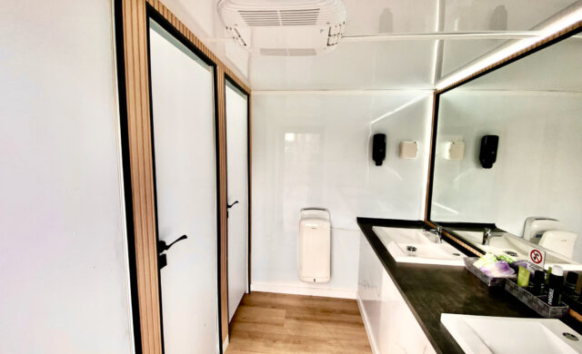 Baños premium para eventos VIP en exterior