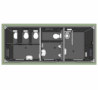 Plan 3D du module raccordable trio WC H/F/PMR