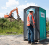 Cabine autonome sur un chantier