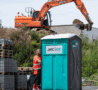 Cabine autonome sur un chantier