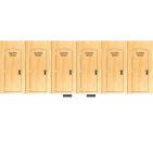 WC Loc - Rack de 6 toilettes sèches