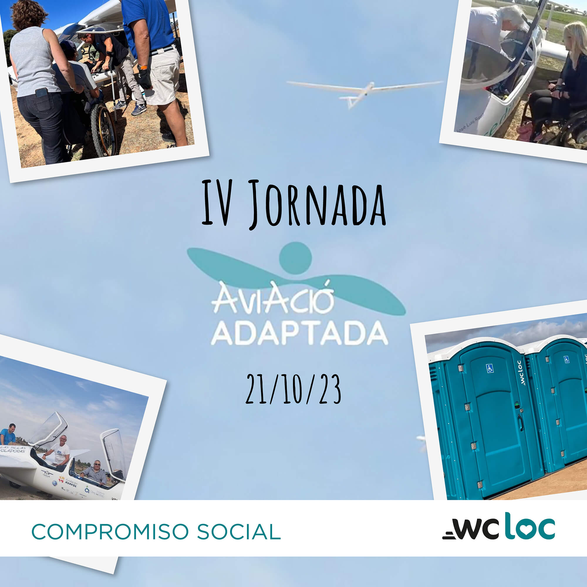 WC Loc colaborador de la Asociación Aviació Adaptada