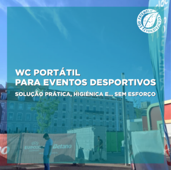 WC portátil para eventos desportivos – Solução prática, higiénica e… sem esforço