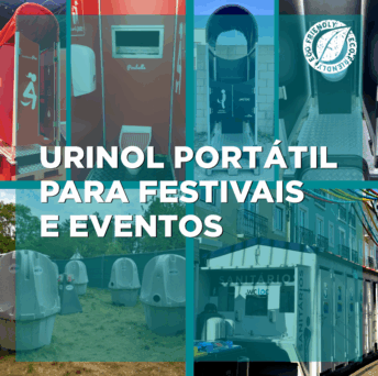 Urinol portátil para festivais e eventos