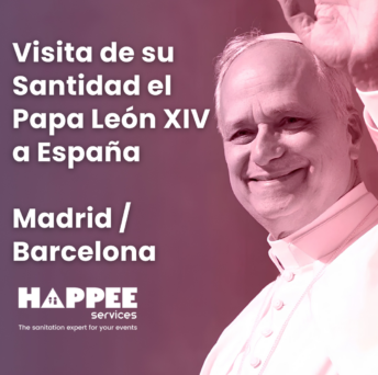 Happee Services presente en el viaje de su Santidad el Papa León XIV a España