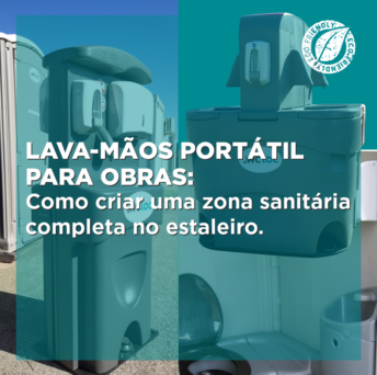 Lava-mãos portátil para obras: como criar  uma zona sanitária completa no estaleiro