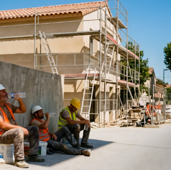 Canicule : quels réflexes sanitaires adopter sur le chantier ?